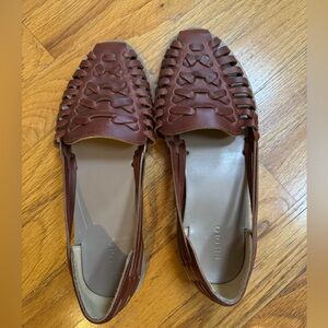 Nisolo Huarache Sandal, Brandy, Size 9